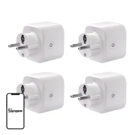 SONOFF S61s Matter External Plug via Wi-Fi, 4-Pack